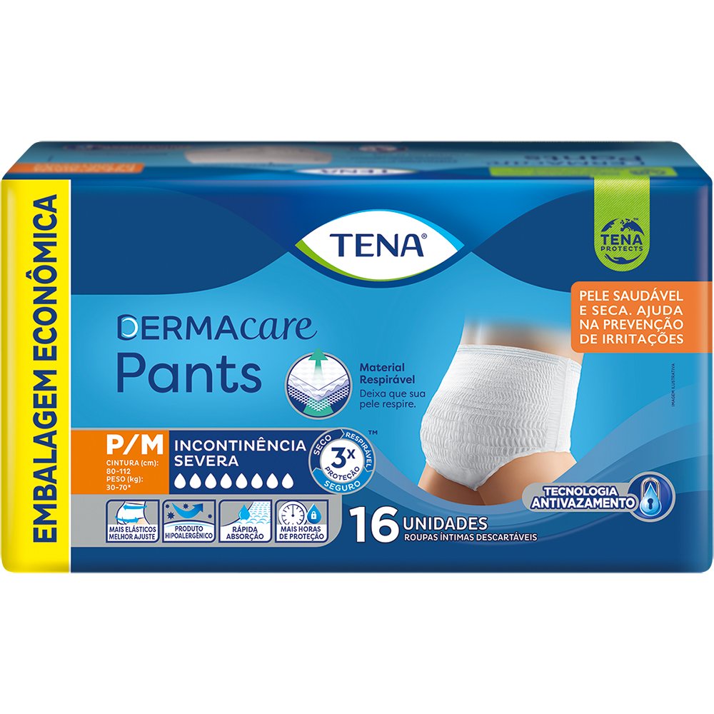 Roupa Intima Tena Pants Dermacare P|m 16 Unidades