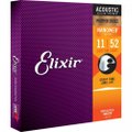 Encordoamento para Violão .011 Custom Light Phosphor Nanoweb Elixir