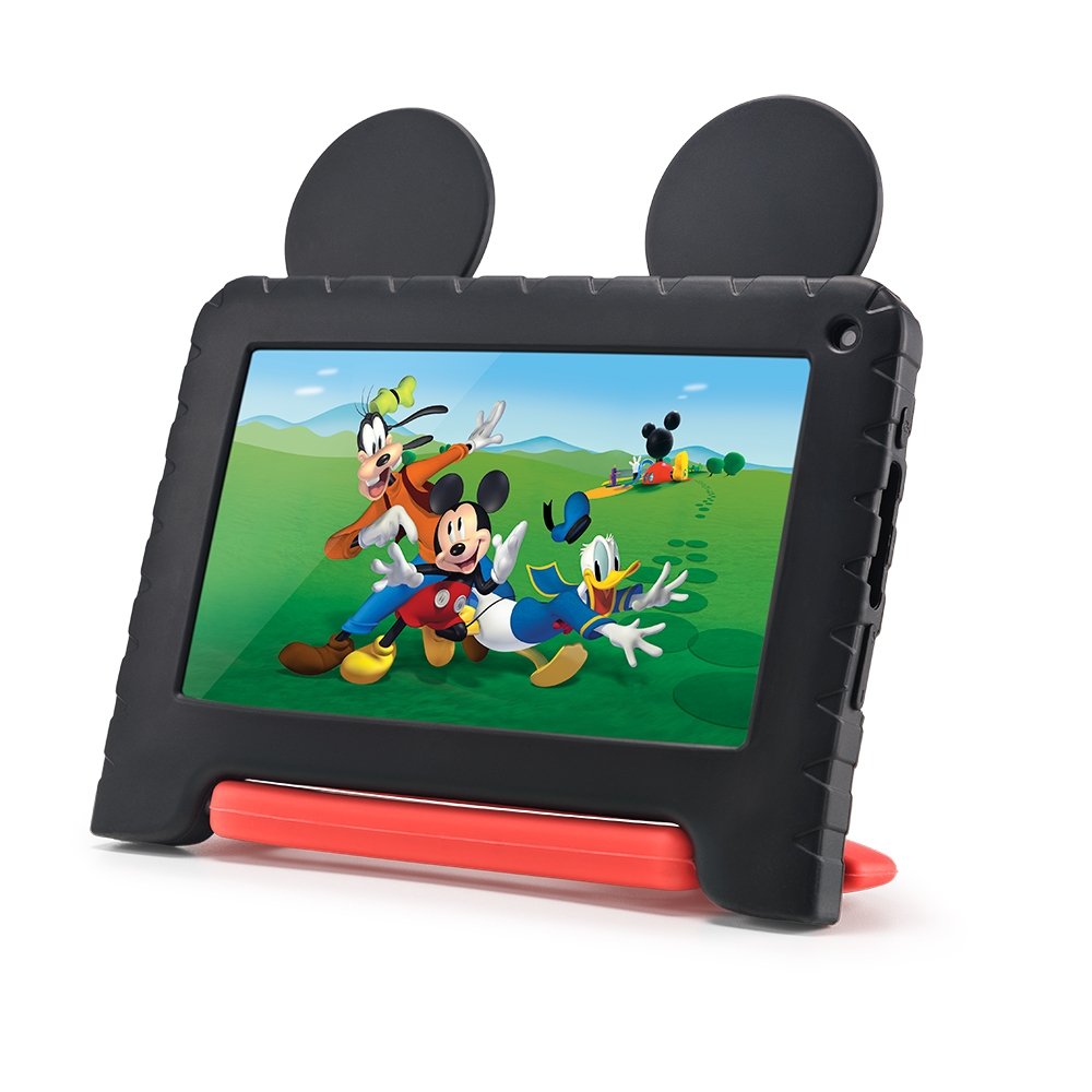 Tablet Multilaser Multi Mickey NB367, Preto, Tela de 7", Wi-Fi, Android 11, Câmera Frontal de 2MP, 32GB