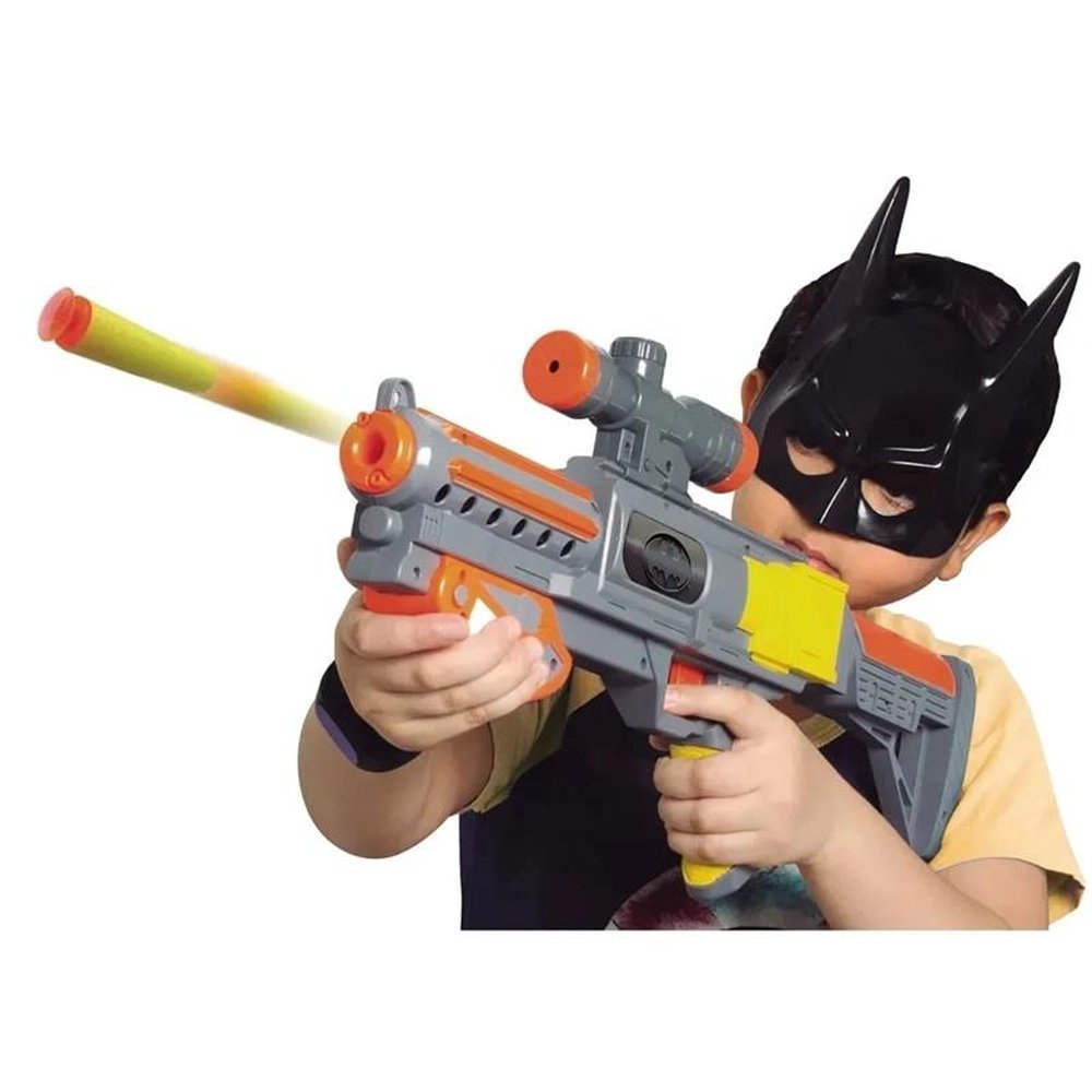 Mega Lança Dardos e Mascara Batman - Brinquedos Rosita