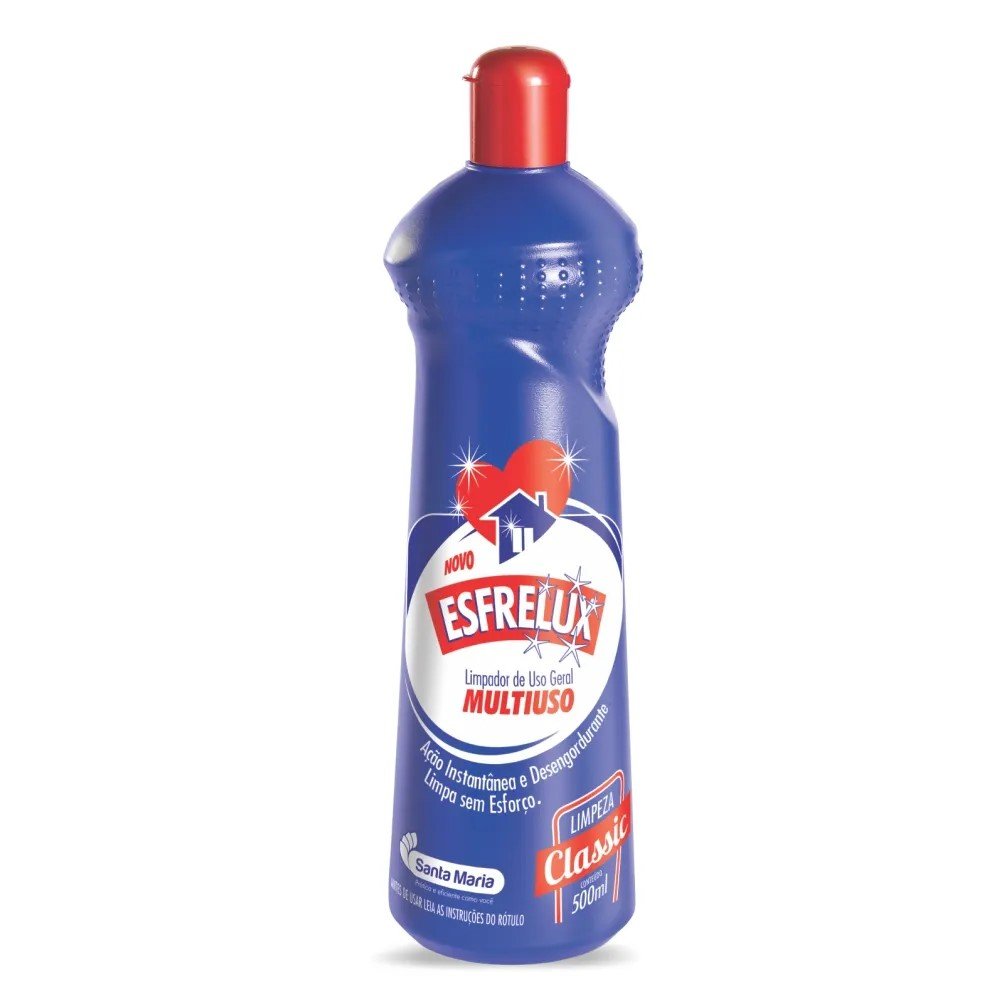 Limpador Multiuso Esfrelux Classic 500ml - Caixa com 12 Unidades