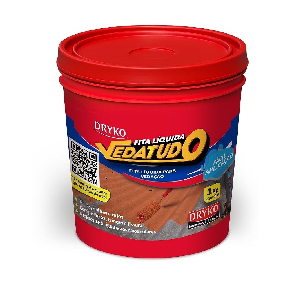 Vedatudo Dryko Fita Líquida Impermeabilizante 1kg