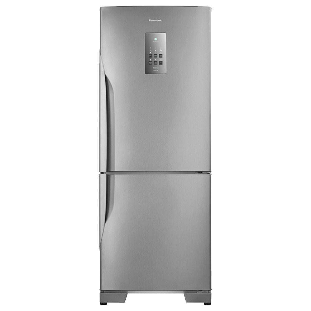 Geladeira/Refrigerador Panasonic 425 Litros A+++ NR-BB53PV3W - 2 Portas, Frost Free, Tecnologia Inverter, Aço Escovado, 220V