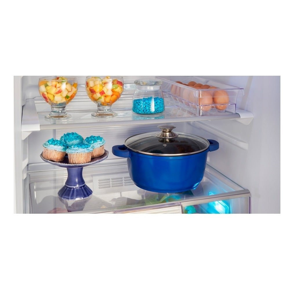Geladeira/Refrigerador Panasonic 425 Litros A+++ NR-BB53PV3W - 2 Portas, Frost Free, Tecnologia Inverter, Aço Escovado, 220V