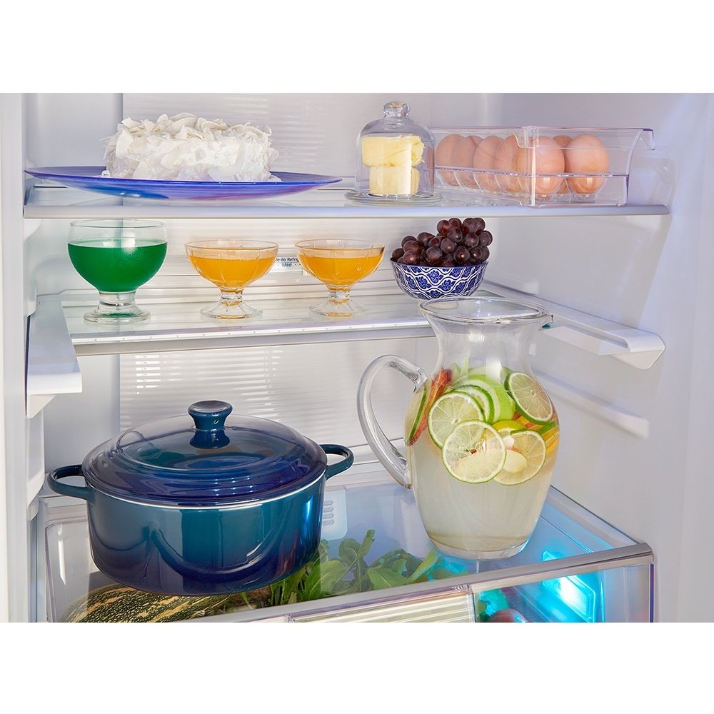 Geladeira/Refrigerador Panasonic 425 Litros A+++ NR-BB53PV3W - 2 Portas, Frost Free, Tecnologia Inverter, Aço Escovado, 220V