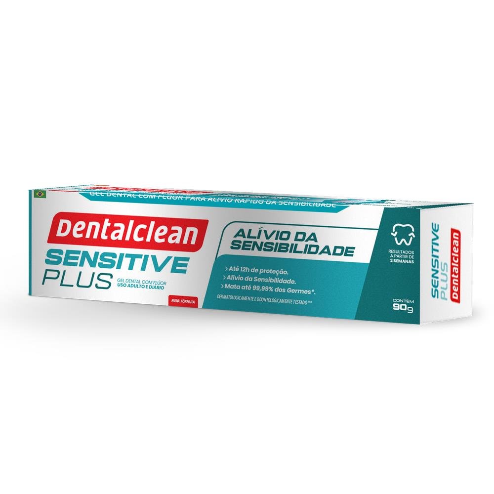 Gel Dental Dentalclean Sensitive Plus Caixa 90g