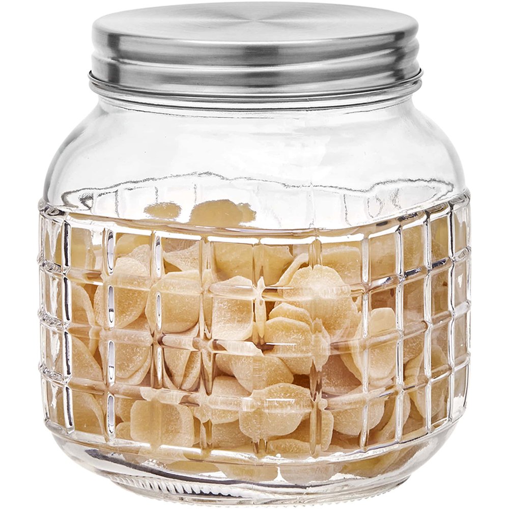 Pote Vidro Quadriculado 1L