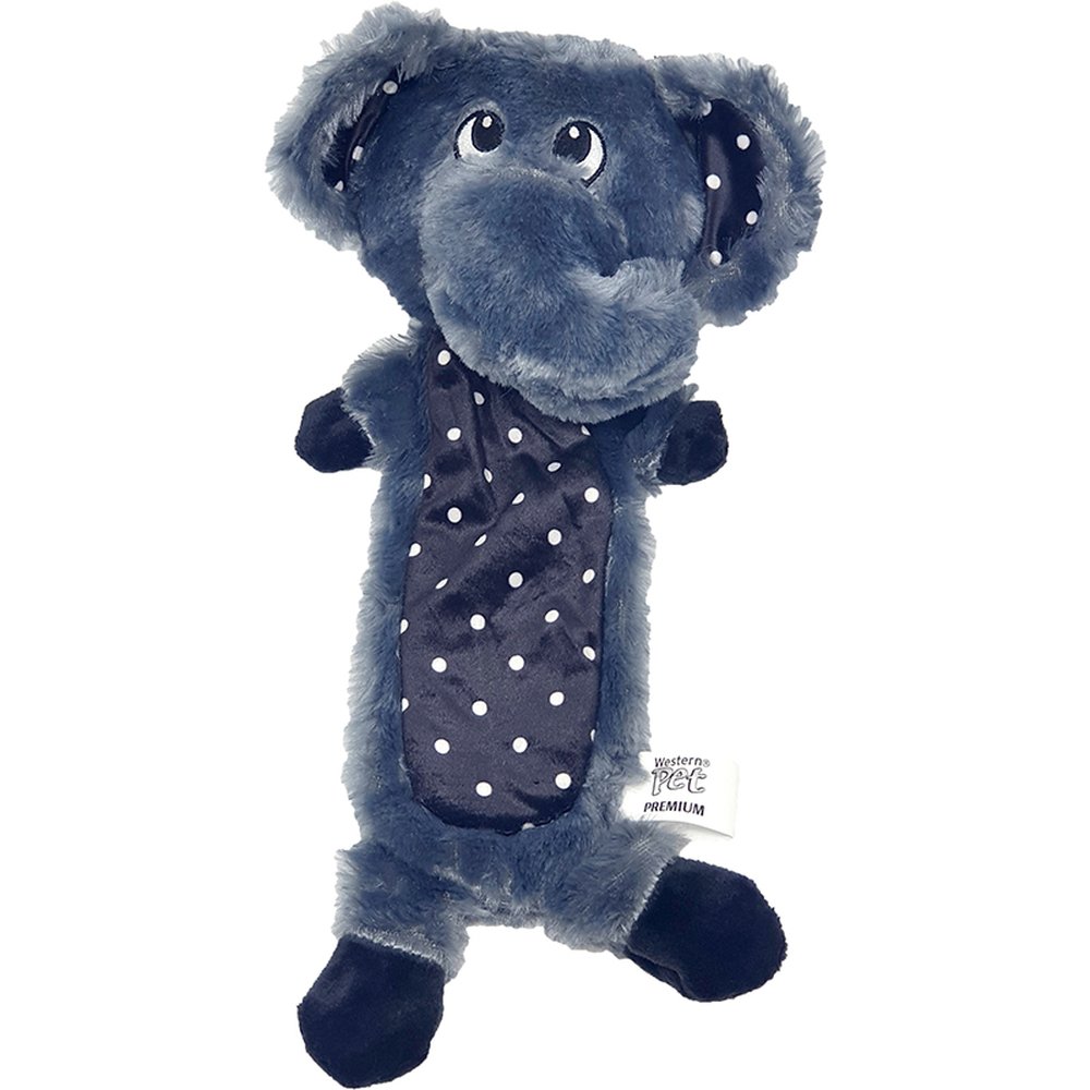Brinquedo Cao Preto e Branco Pelucia Grande Elefante