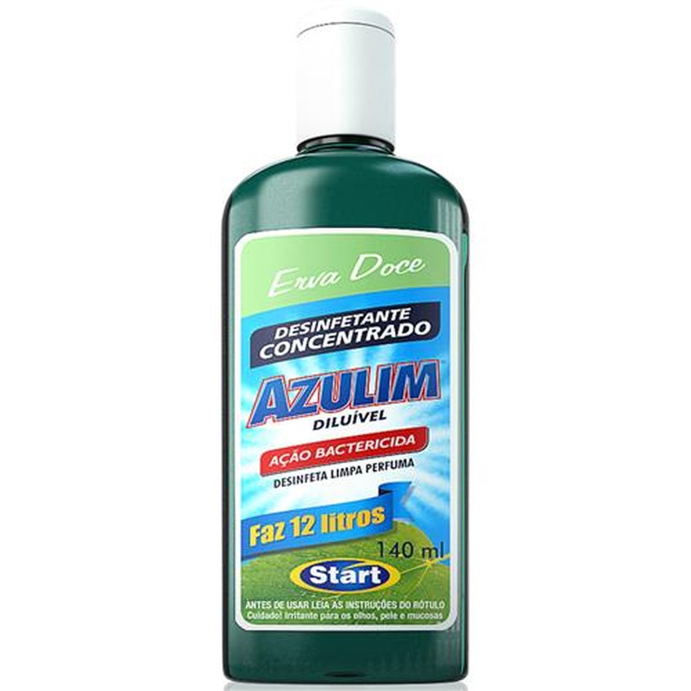 Desinfetante Azulim Diluivel 12X140ml Erva Doce