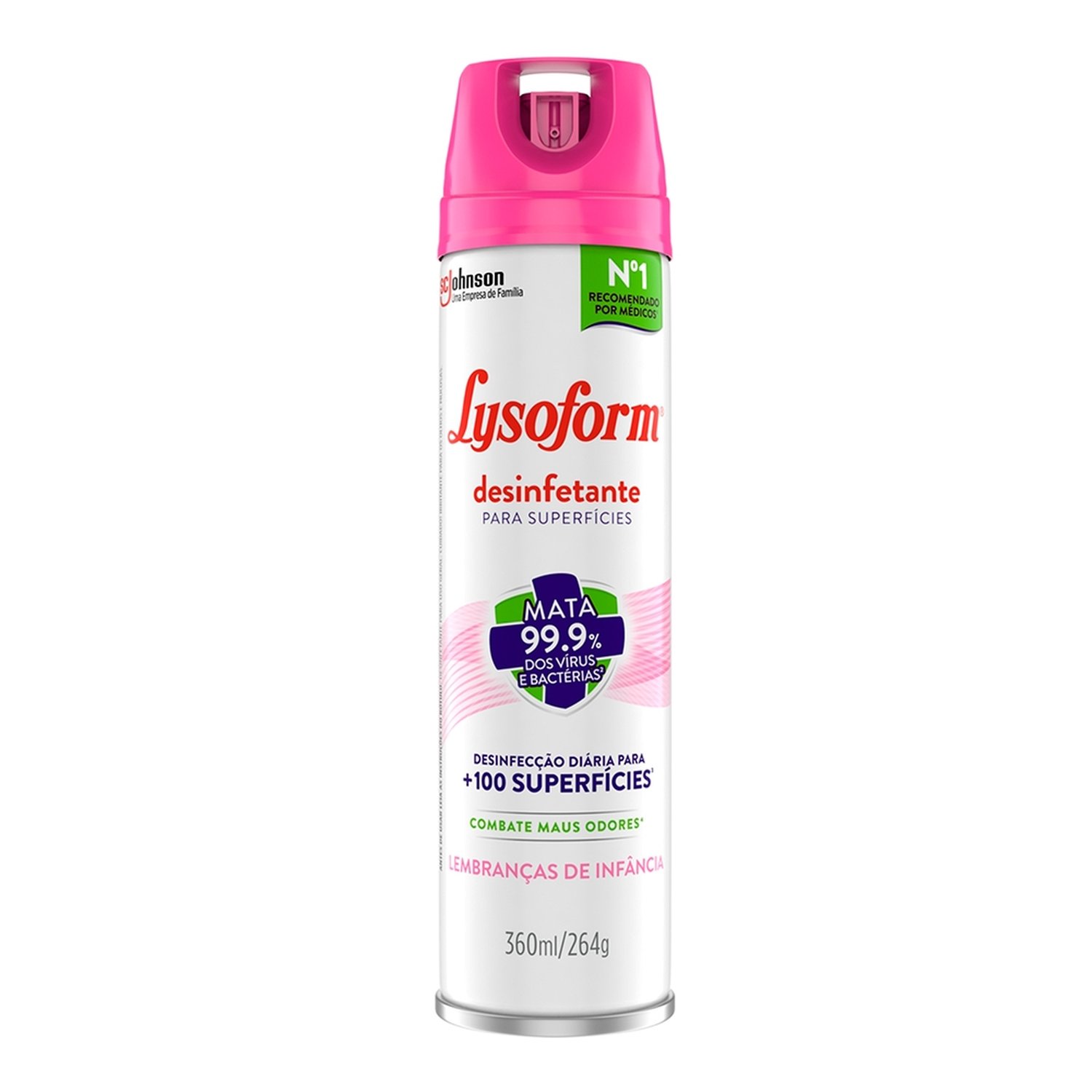 Desinfetante Lysoform Aerossol Lembranças de Infância 360ml