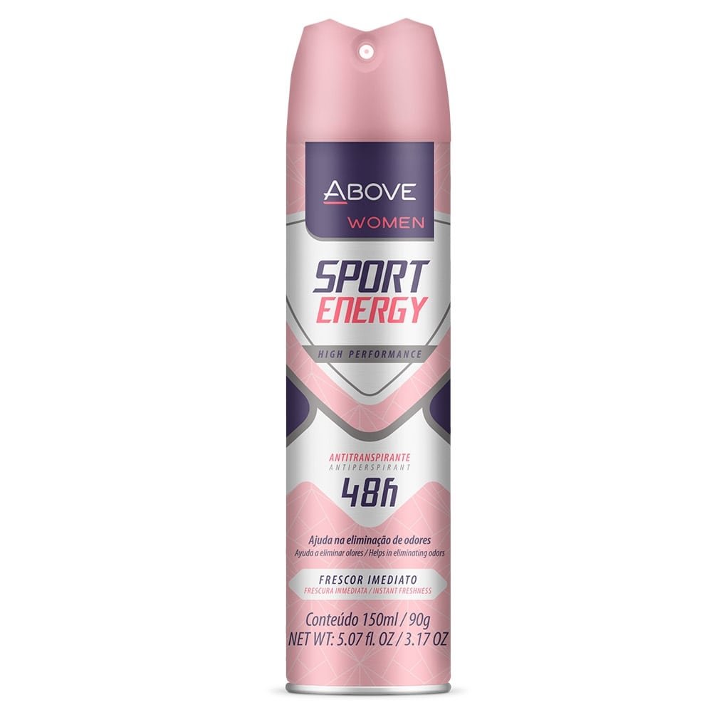 Desodorante Above Aerossol Women Energy Sport 150ml