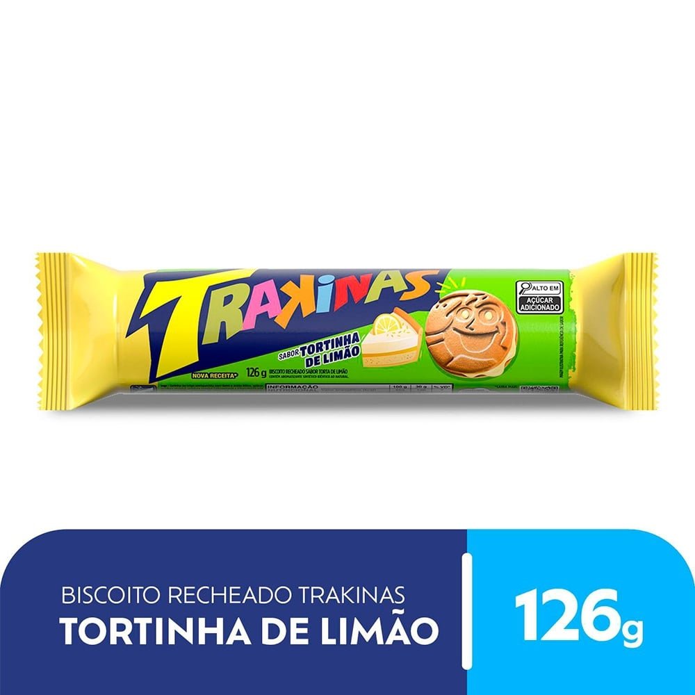 Biscoito Trakinas Tortinha de Limão 54x126g