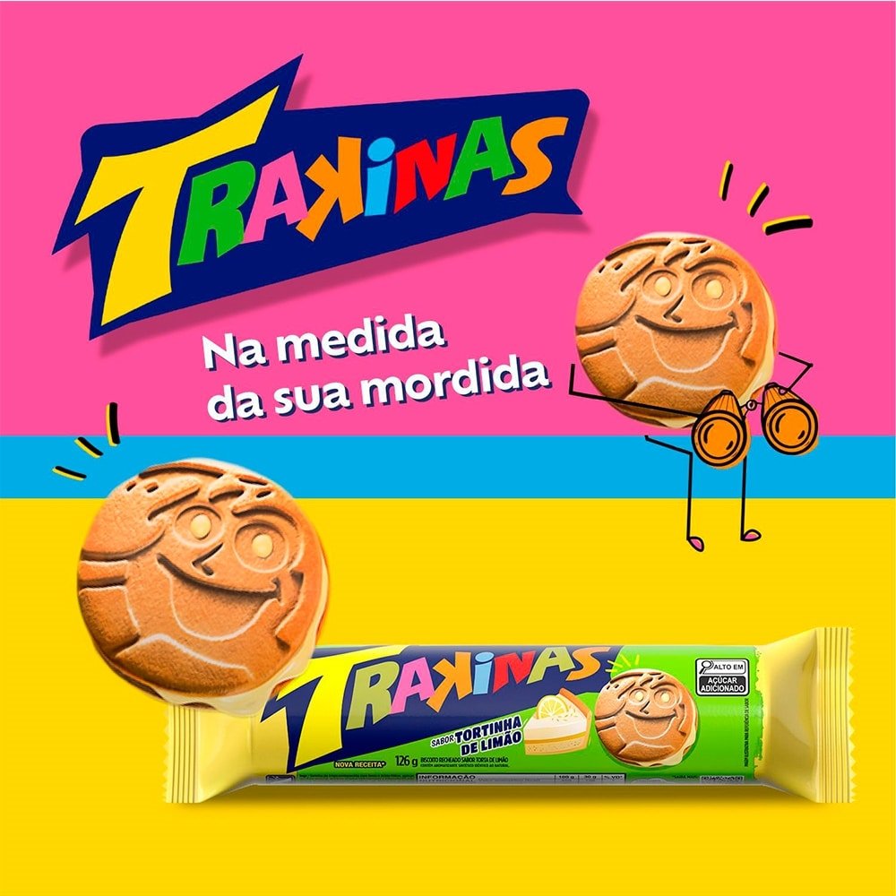 Biscoito Trakinas Tortinha de Limão 54x126g