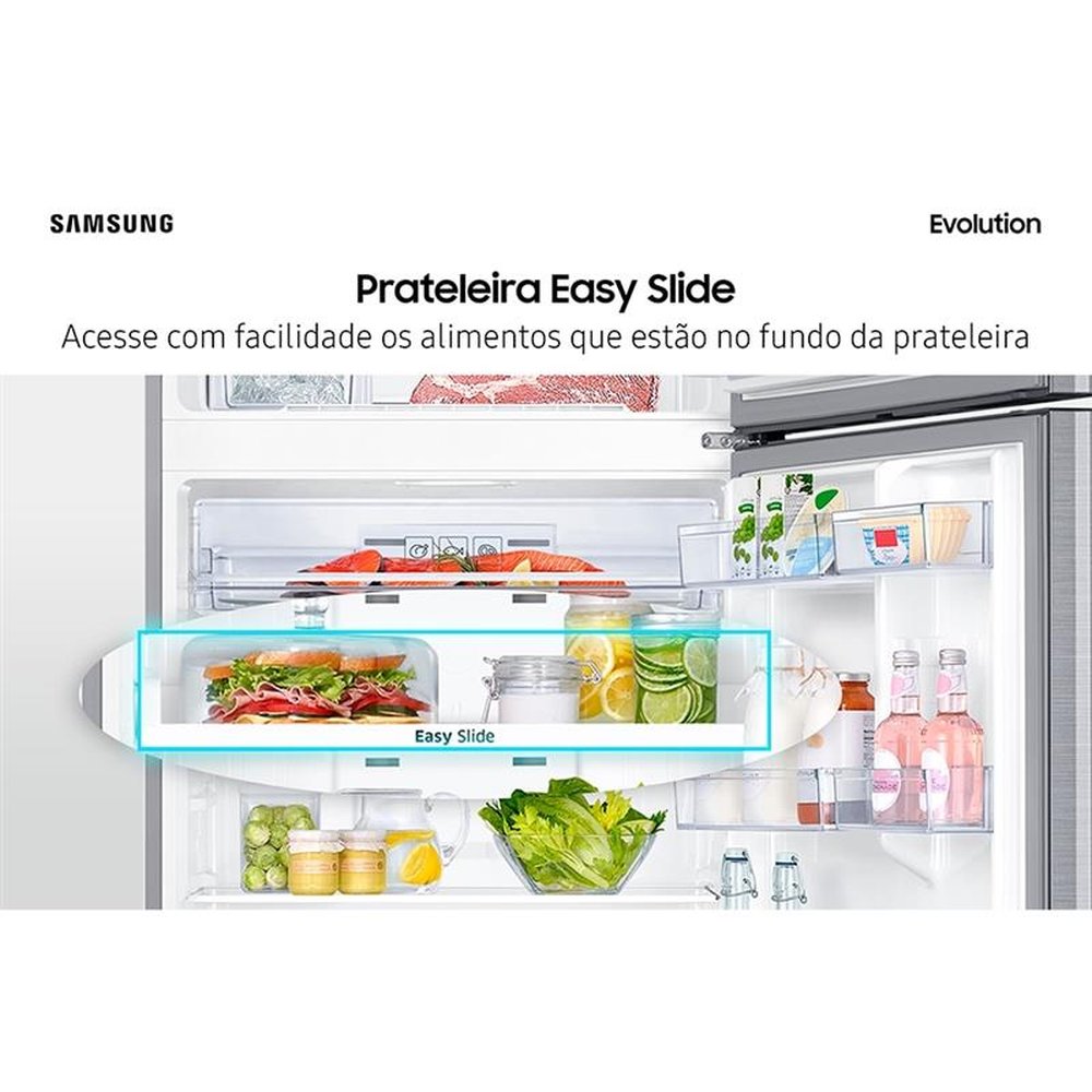 Geladeira/Refrigerador Samsung 440 Litros RT43 | Frost Free, 2 Portas, Inox, Bivolt