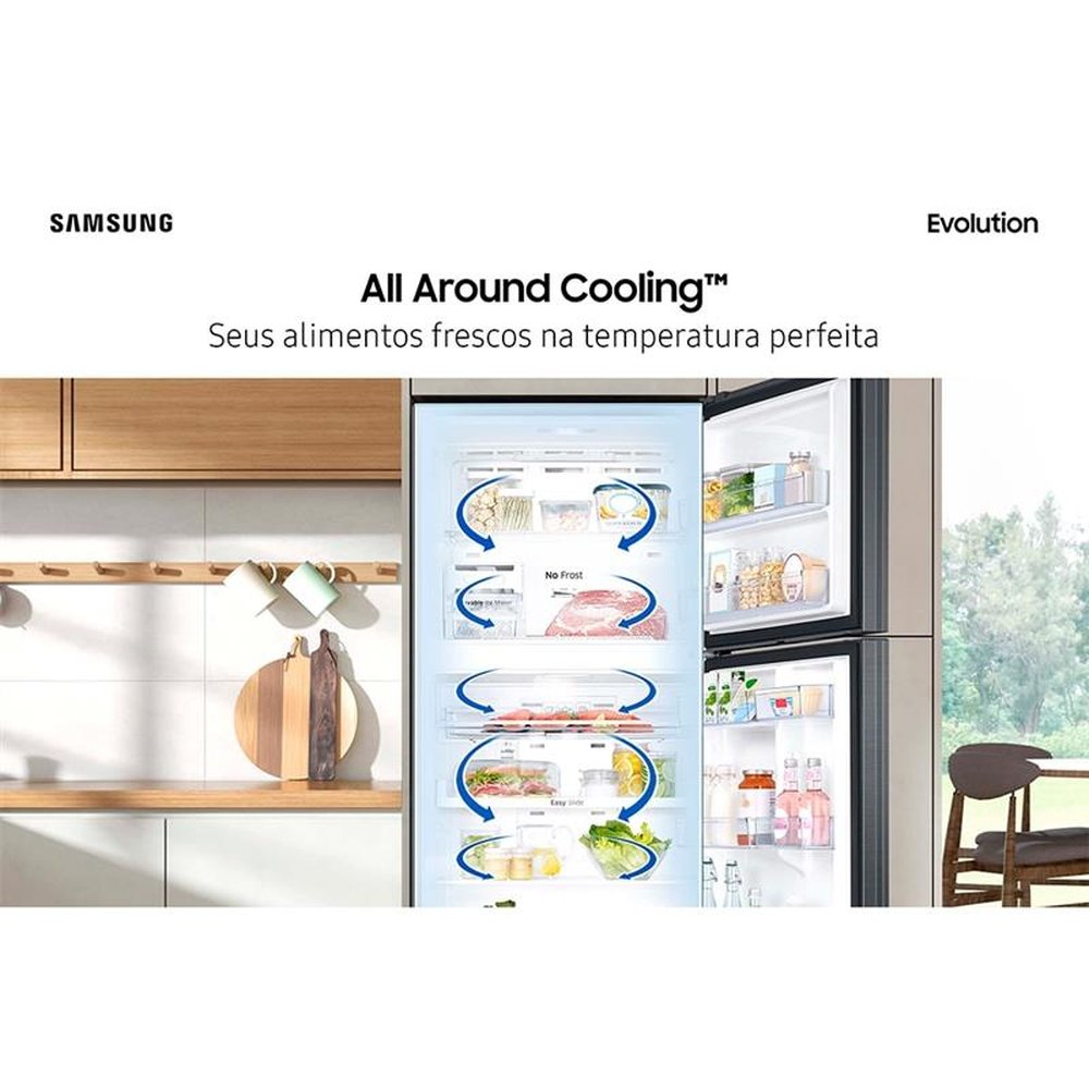Geladeira/Refrigerador Samsung 440 Litros RT43 | Frost Free, 2 Portas, Preto, Bivolt