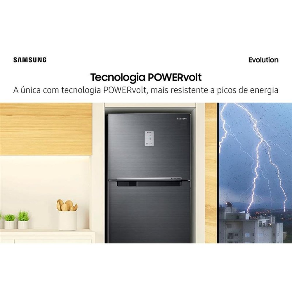 Geladeira/Refrigerador Samsung 440 Litros RT43 | Frost Free, 2 Portas, Preto, Bivolt