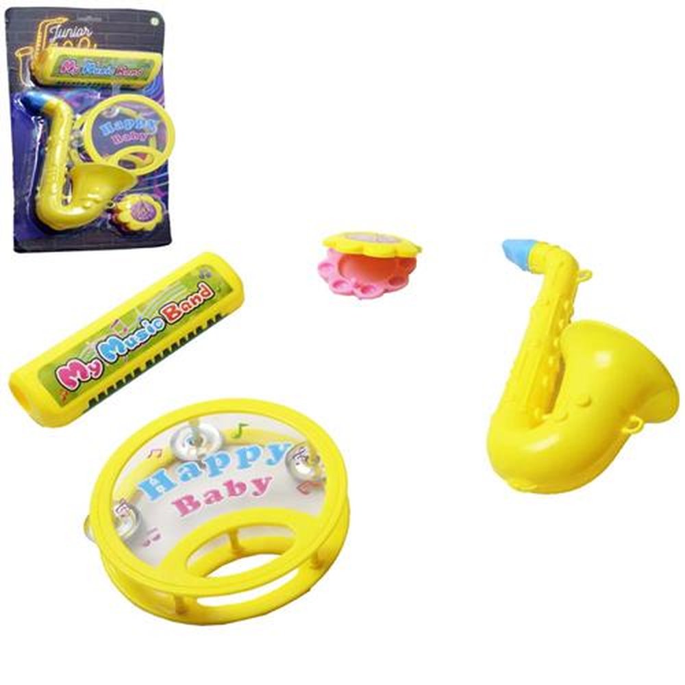Kit Instrumento Musical Jazz 4 Peças