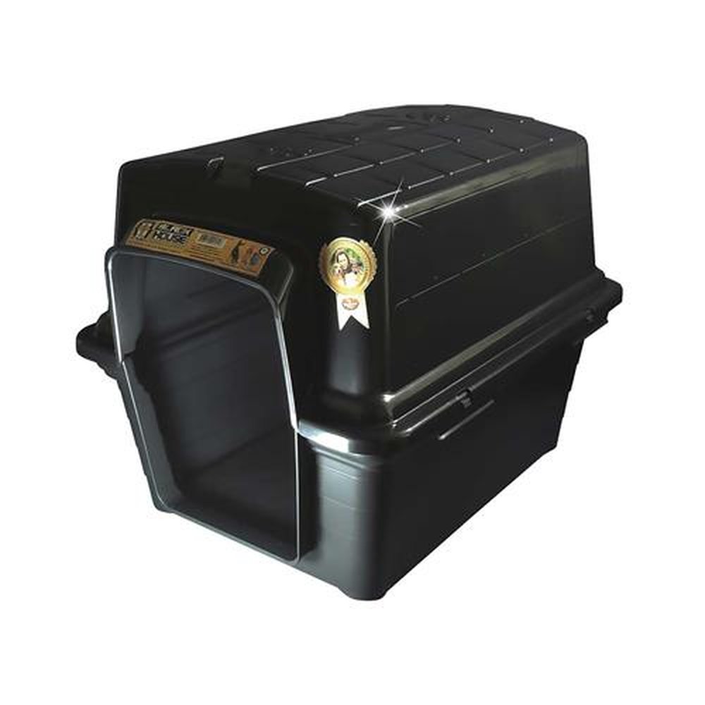 Casinha De Plástico Para Pet N.2 Preta Furacão Pet
