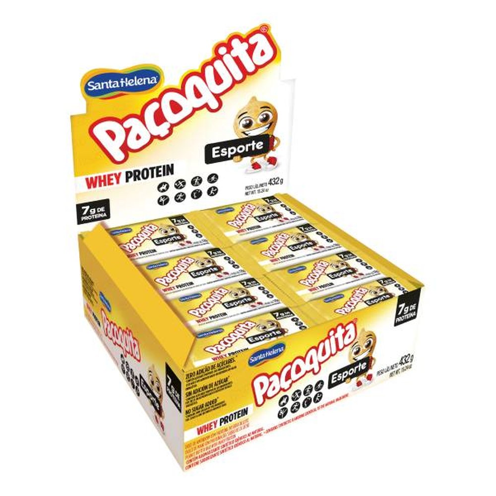Paçoquita Esporte Display 432G Com 24 Unidades