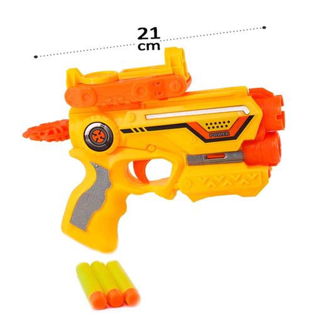 Pistola Lança Dardos Com 4 Peças