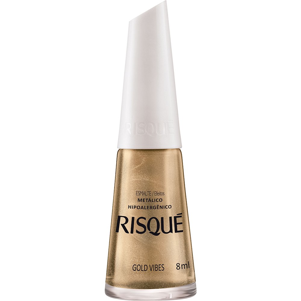 Esmalte Risque Metalico Gold Vibes Nu