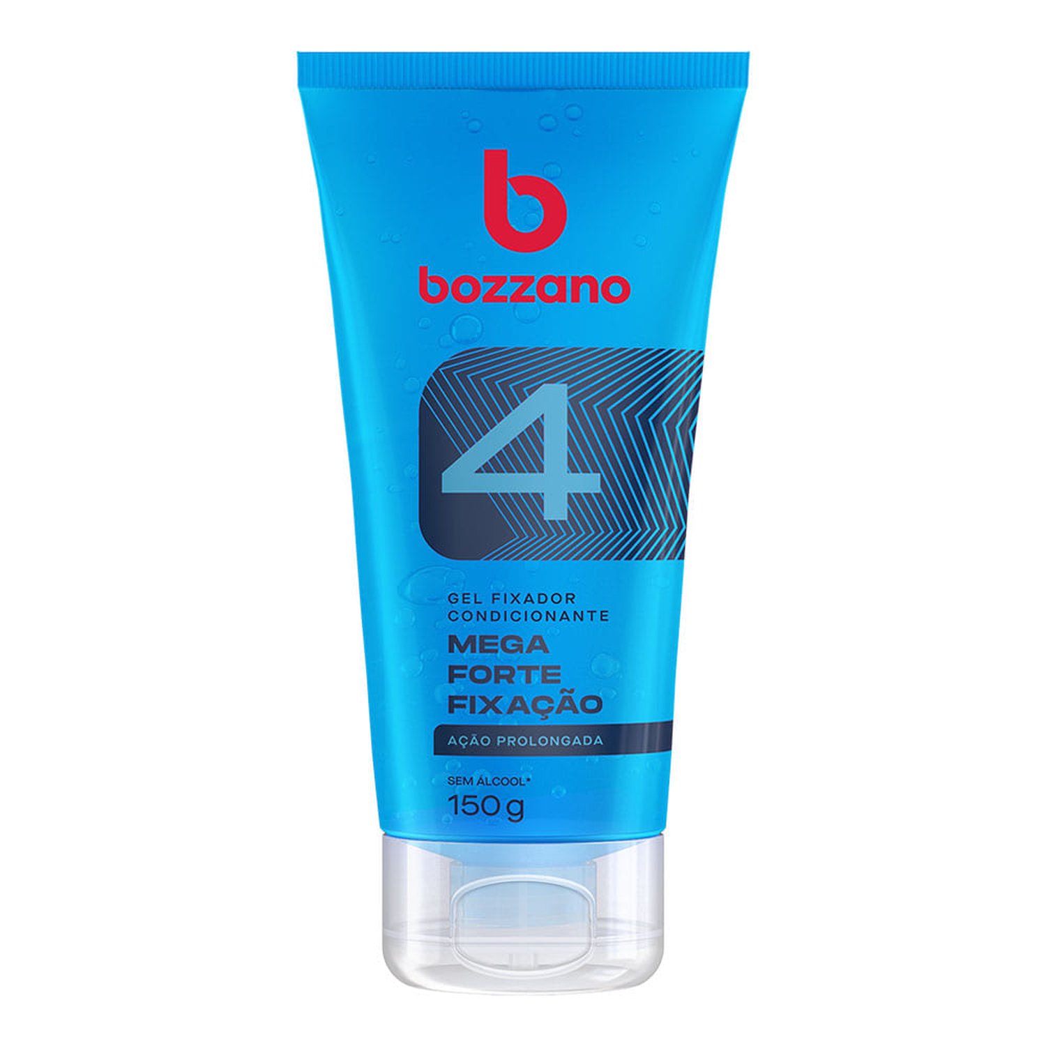 Gel Fixador Bozzano 150G Bisnaga Acão Prolongada Mega Forte