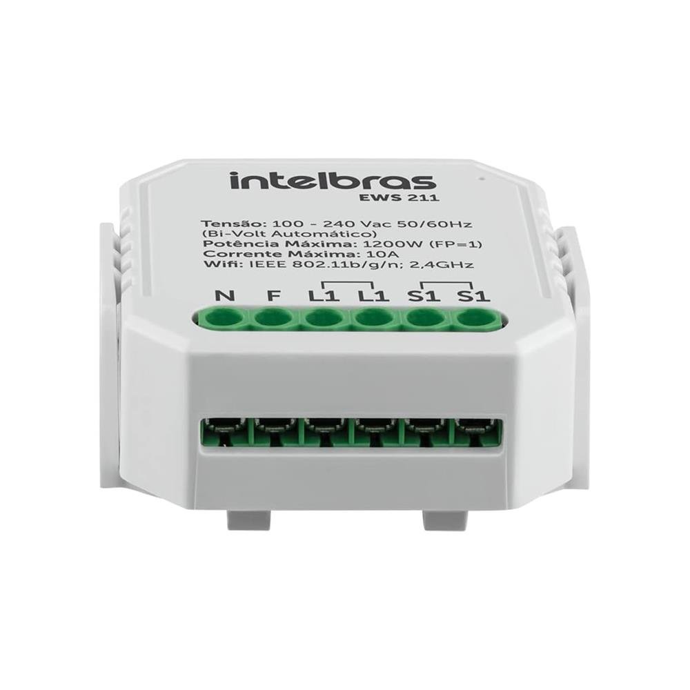 Interruptor Controlador De Cargas WiFi 2/2 EWS 222 Intelbras