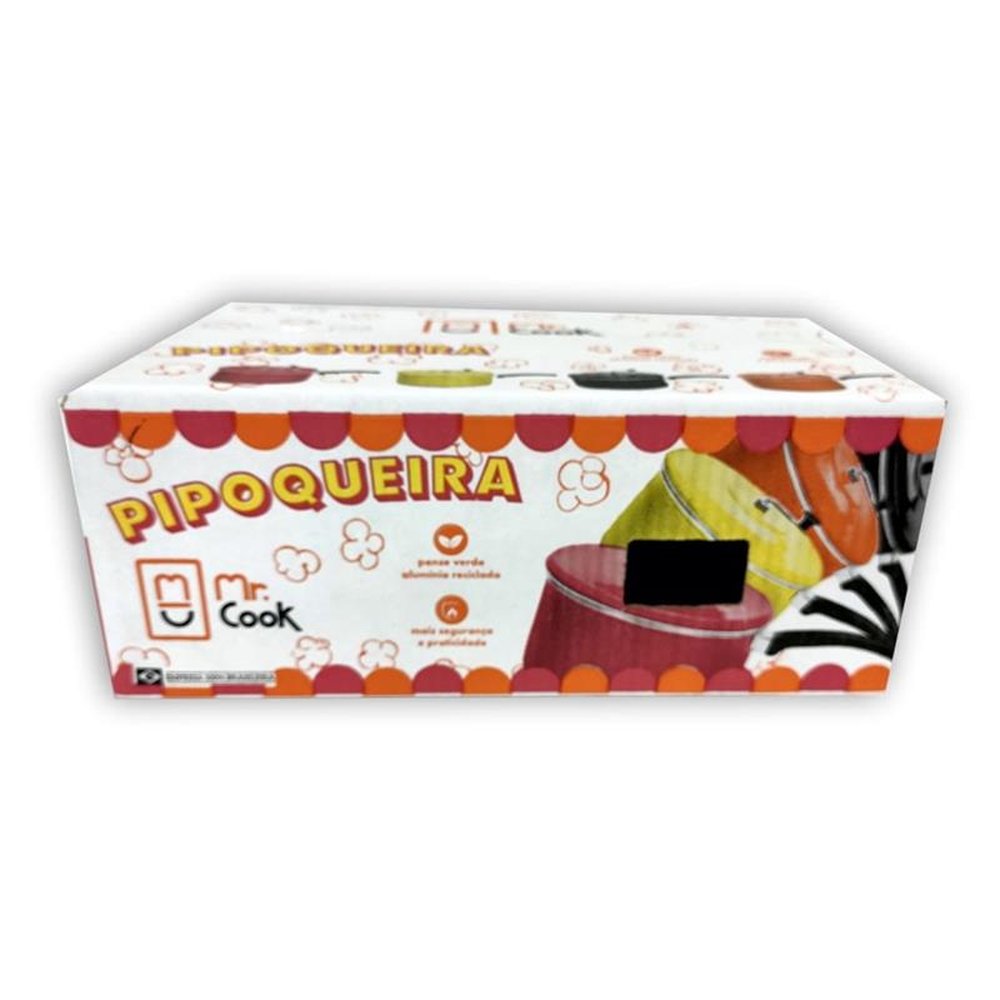 Pipoqueira Alumínio Polida N.22 4,5L Mr Cook