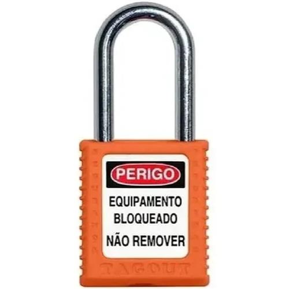 Cadeado Bloqueio 35/50 Laranja - Papaiz
