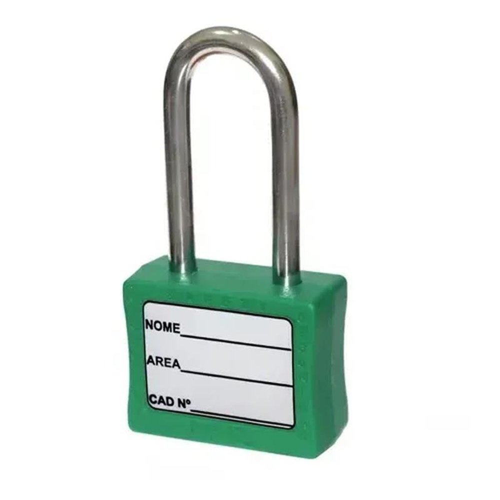 Cadeado Bloqueio 35/50 Verde Papaiz