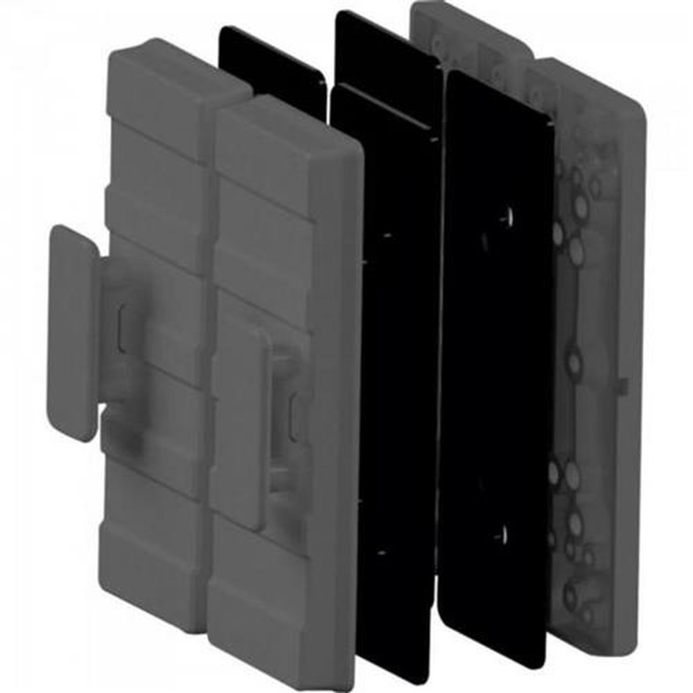 Suporte De Fechadura Eletroimã Porta De Vidro - Cinza - Agl