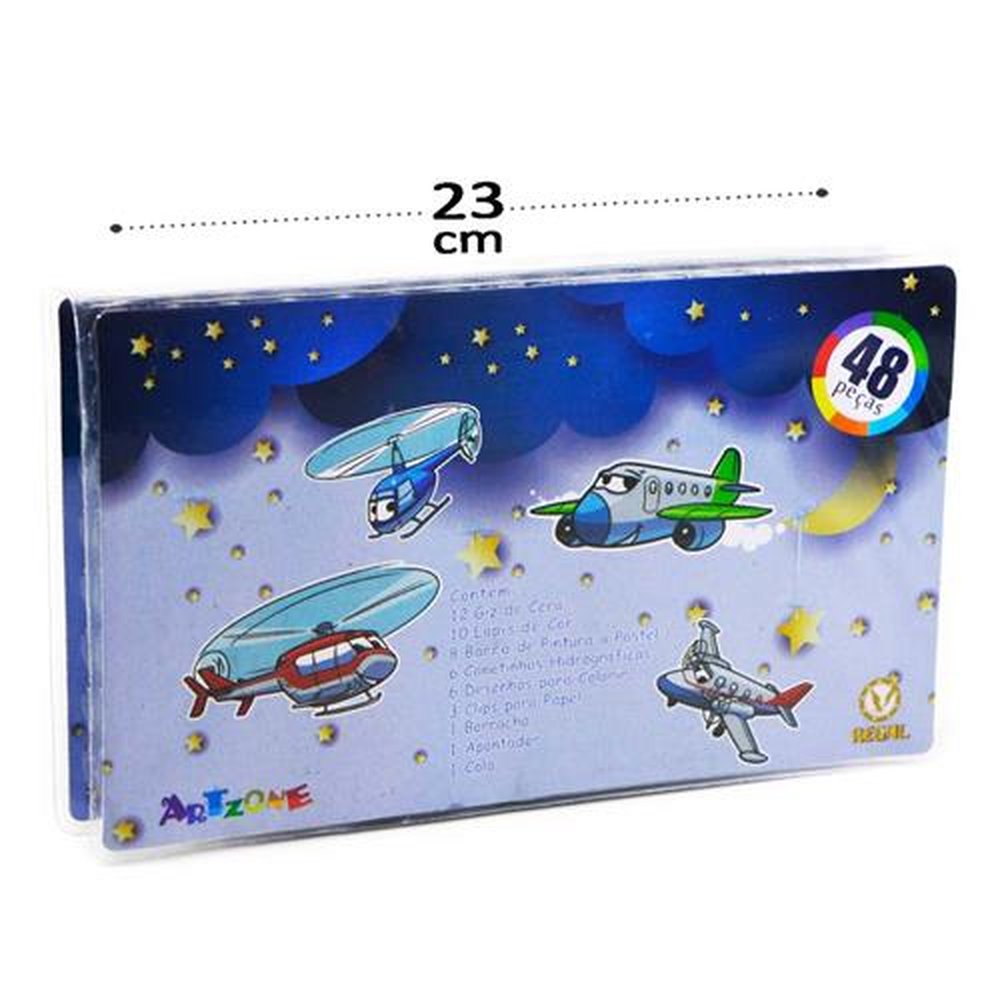 Kit Escolar Com 48 Peças