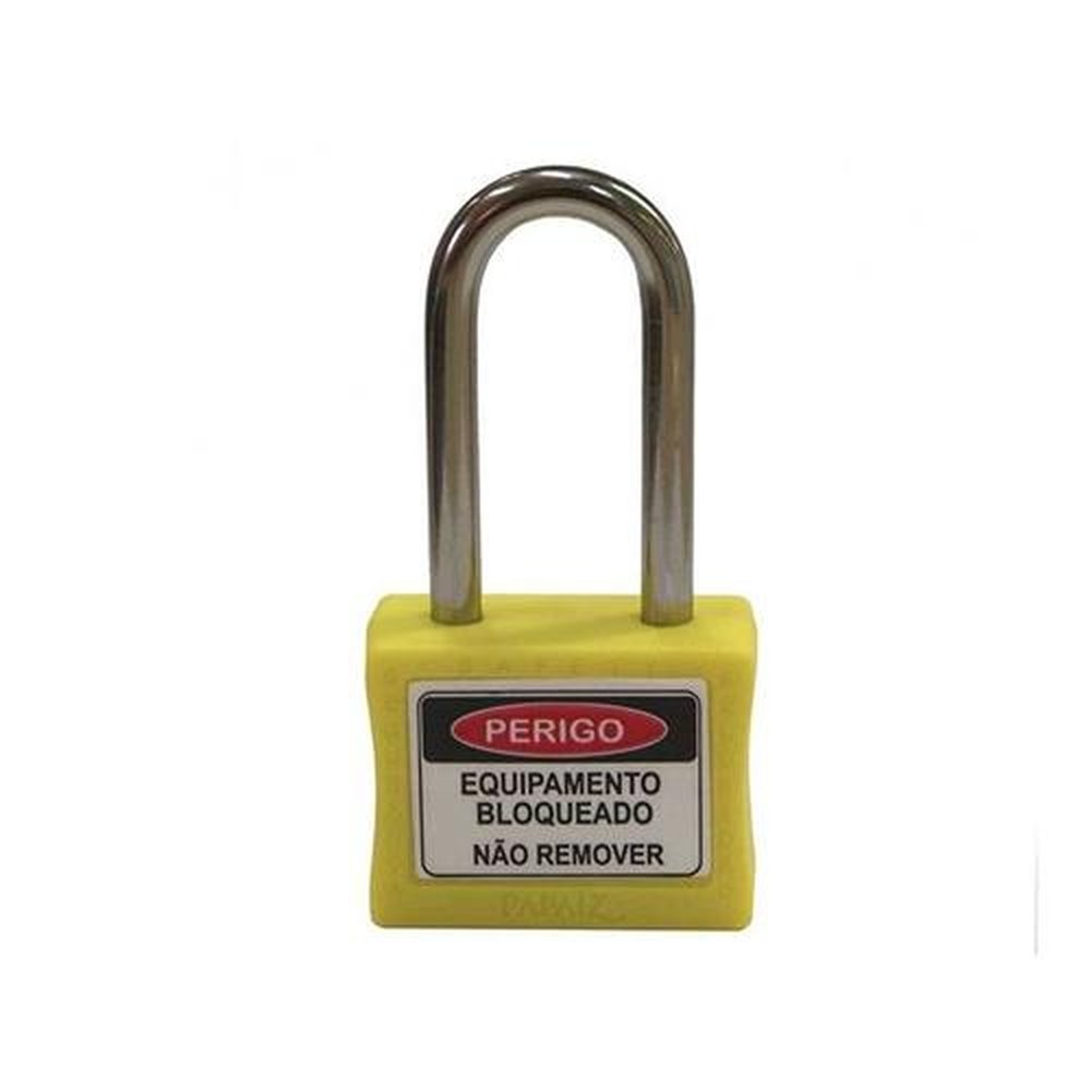 Cadeado Papaiz Bloqueio 35/50 Amarelo