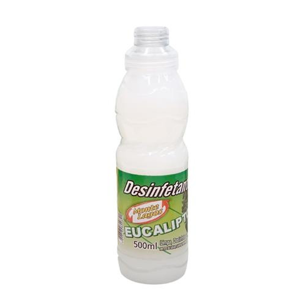 Desinfetante Eucalipto Branco Montelagos 500ML - Embalagem contém 12 unidades