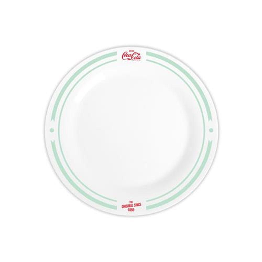 Prato Raso Vidro 26,5cm Menu Coca-Cola Duralex Opaline