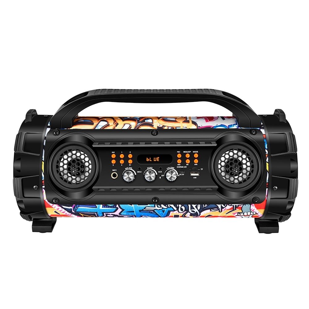 Caixa Amplificadora Mondial MCO-08 Mult Conect Thunder Street, Conexão sem Fio, Entradas USB/SD/AUX, Rádio FM, 100W