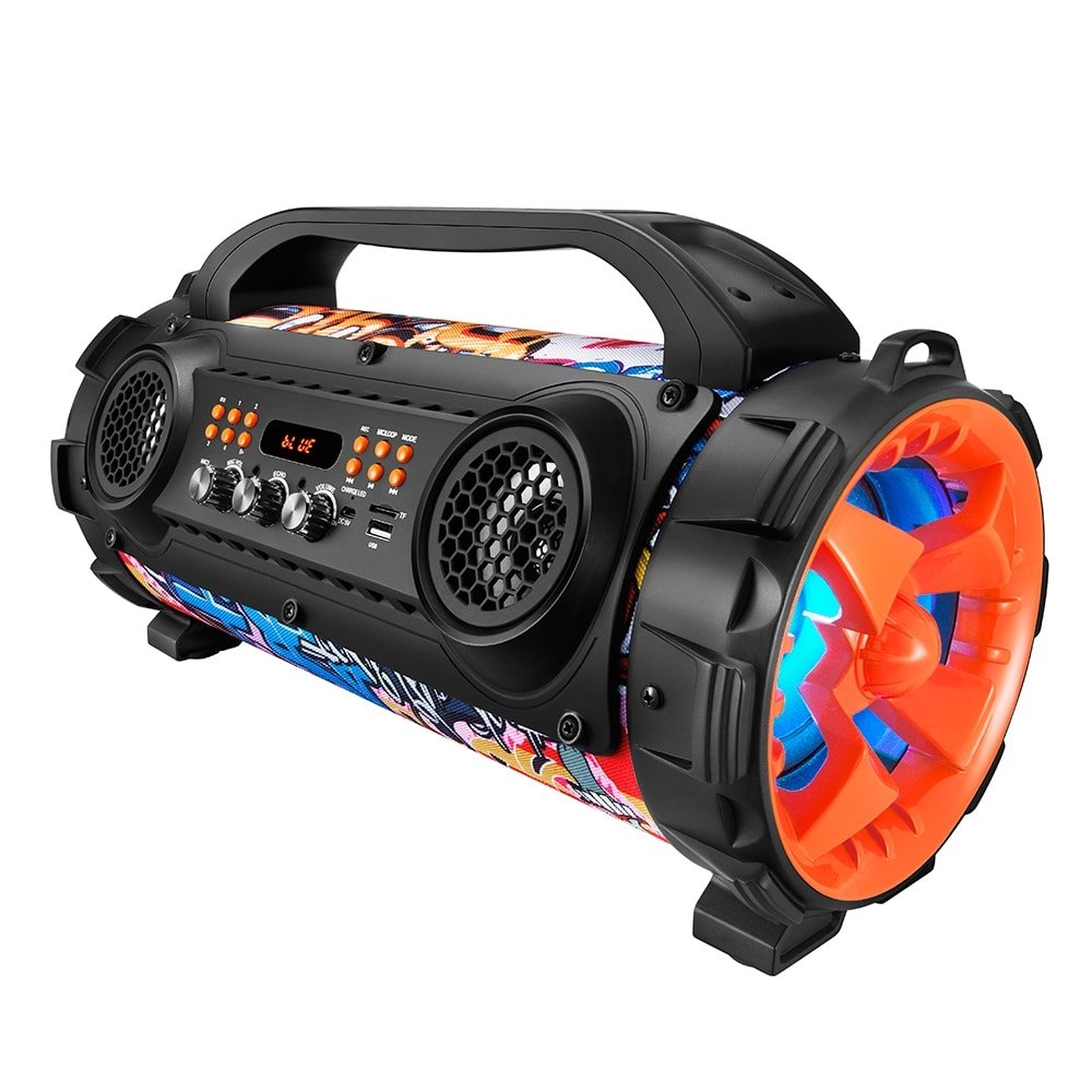 Caixa Amplificadora Mondial MCO-08 Mult Conect Thunder Street, Conexão sem Fio, Entradas USB/SD/AUX, Rádio FM, 100W