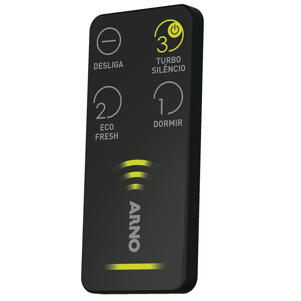 Ventilador de Mesa Arno Silence Force Touch Control VF6M, 40cm, 3 Velocidades, Preto 110V