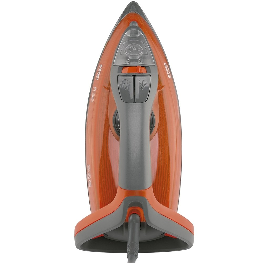Ferro de Passar a Vapor Arno Supergliss FSX1 | Base Cerâmica, 1200W, Laranja, 110V
