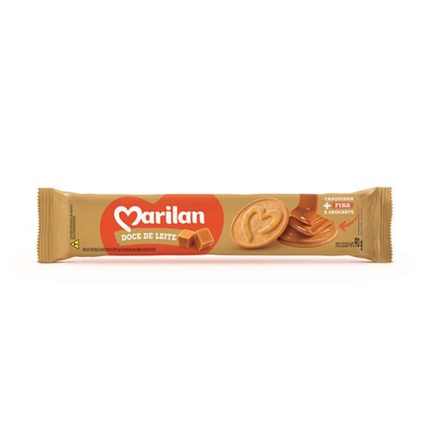 Biscoito Marilan Recheado Doce de Leite 90g (caixa com 55 unidades)