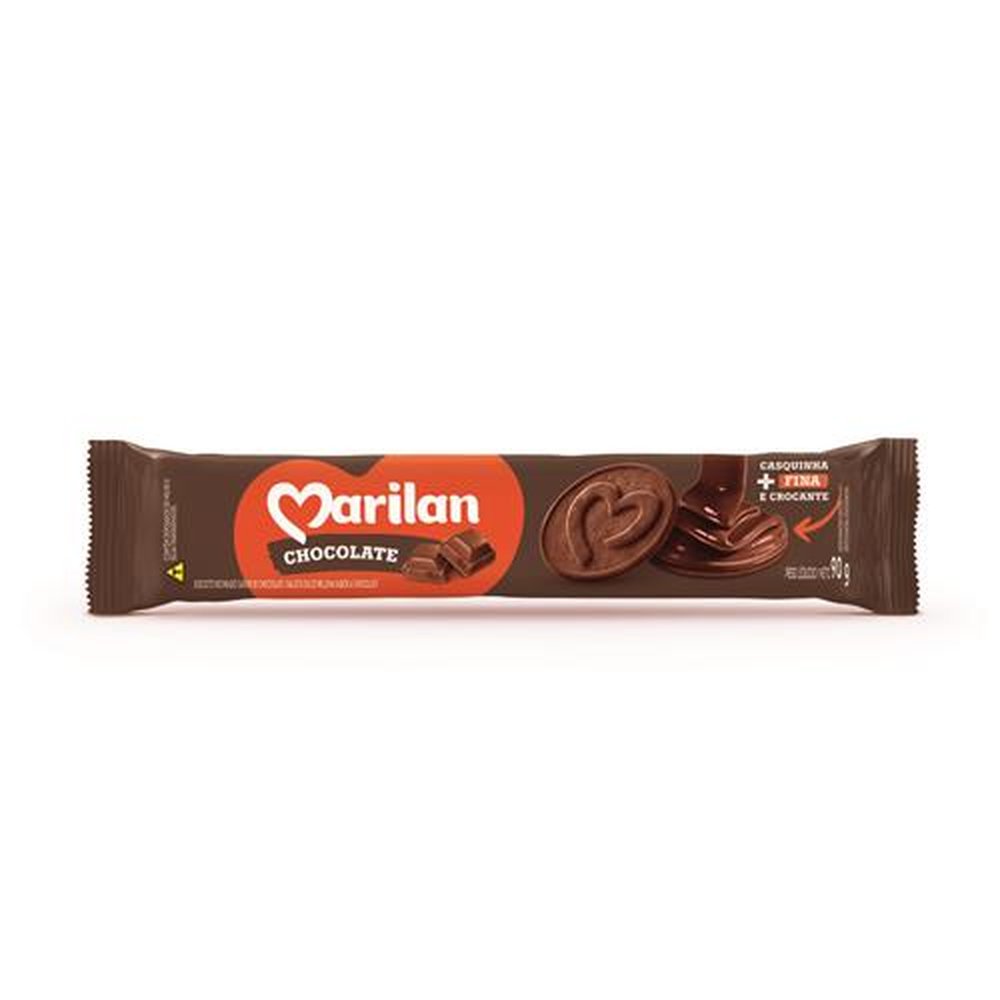 Biscoito Marilan Recheado Chocolate 90g (caixa com 55 unidades)