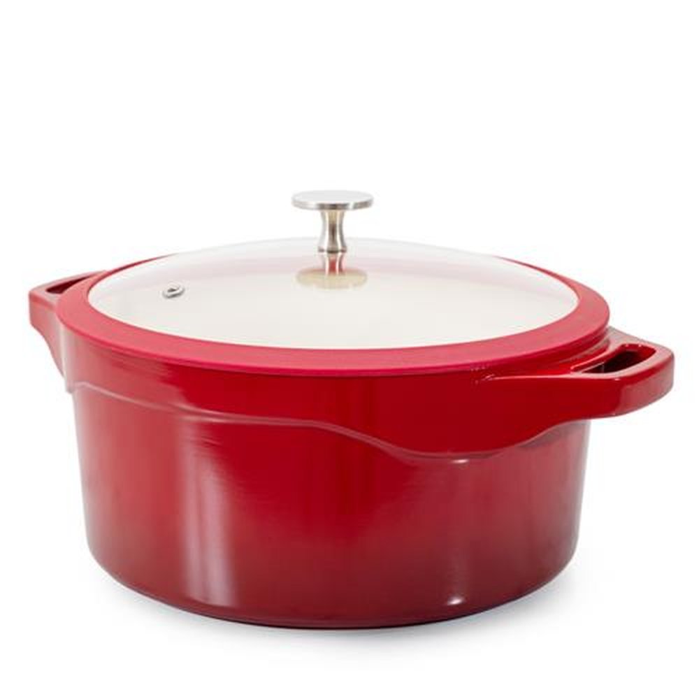 Caçarola Vermelha 32Cm Com Pegadores - Le Cook