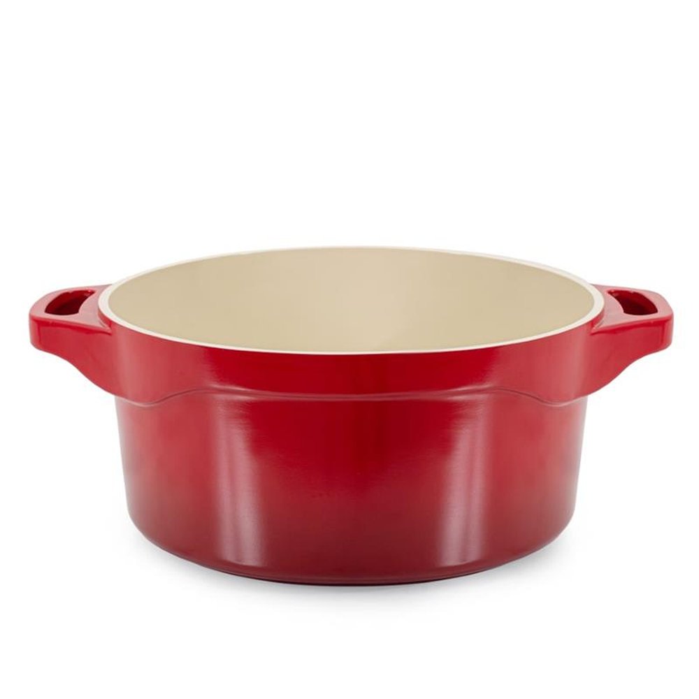 Caçarola Vermelha 32Cm Com Pegadores - Le Cook