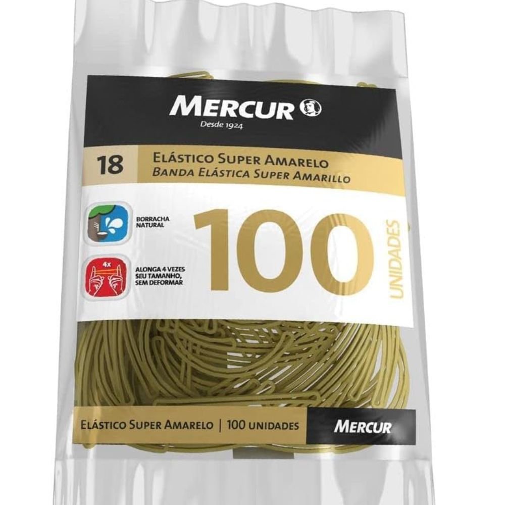 Elastico Mercur N.18 100-unidades Amarelo
