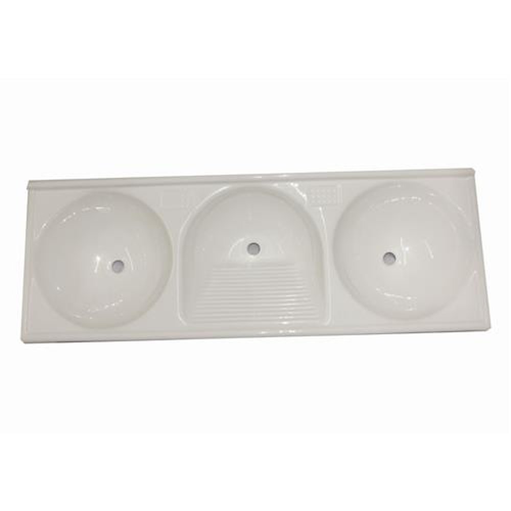 Tanque Triplo Decoralita Premium Marmore 166 X 55 Branco