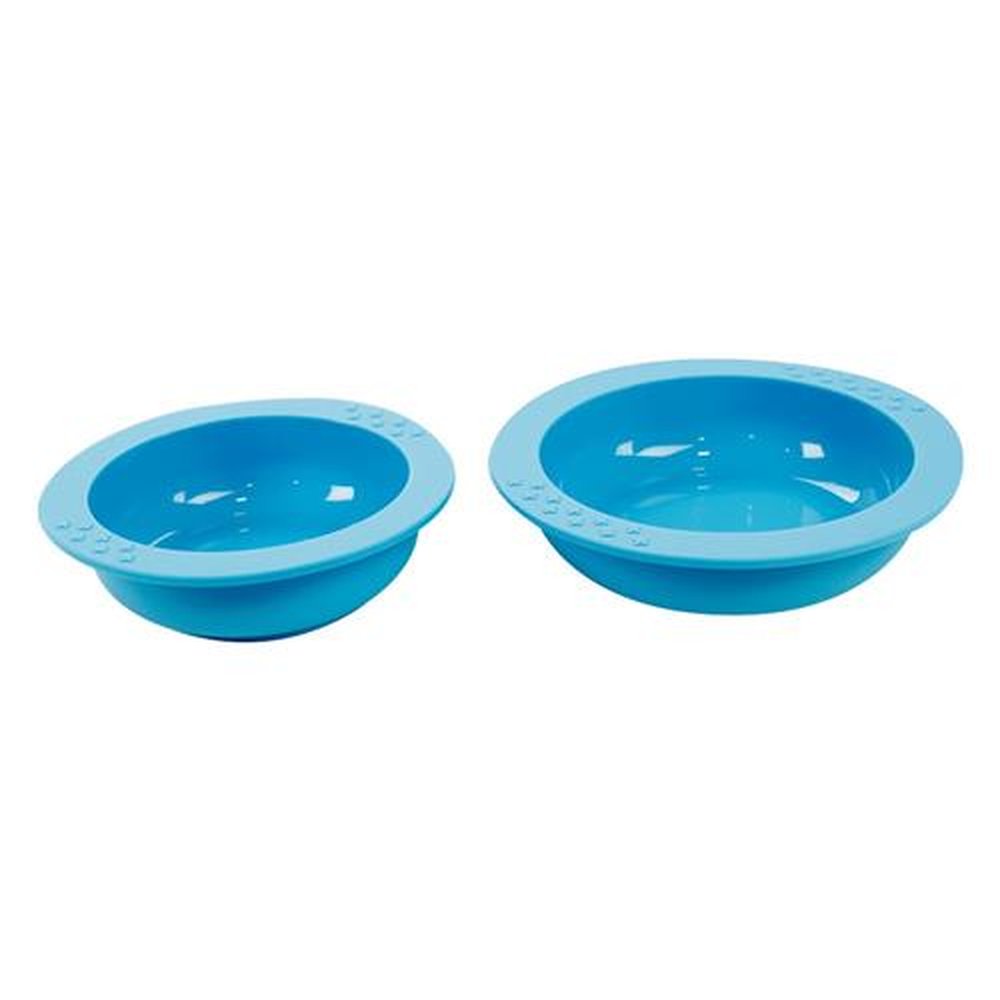 Prato Infantil Em Silicone Azul - Silicone Line