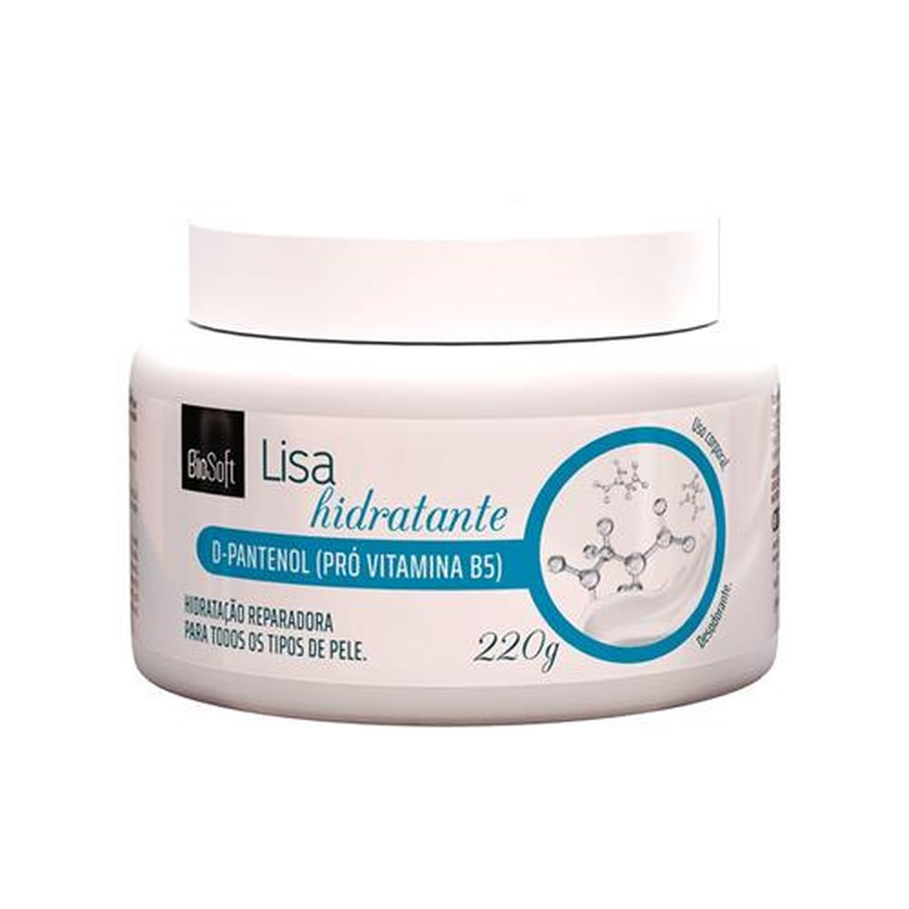 Creme Hidratante Corporal D-pantenol Bio Soft 220g