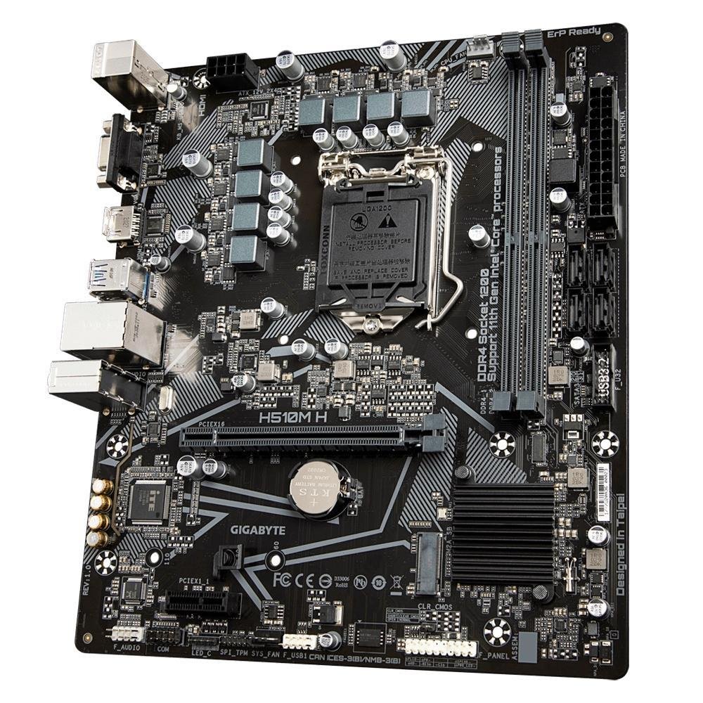 Placa Mãe Gigabyte H510M H Intel LGA 1200 mATX DDR4