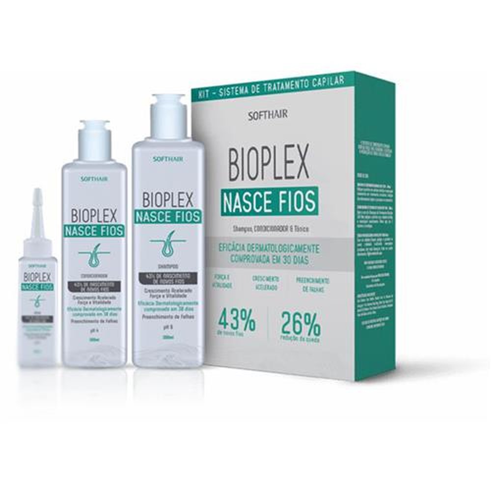 Kit Bioplex Shampoo, Condicionador E Tonico
