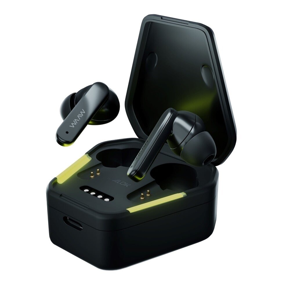 Fone de Ouvido Waaw Energy 100EBG By Alok, Preto/Verde